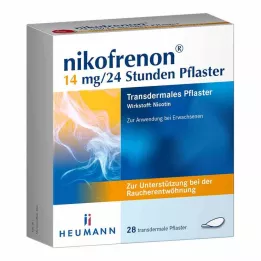 NIKOFRENON 14 mg/24 uur transdermale pleister, 28 stuks