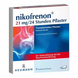 NIKOFRENON 21 mg/24 uur transdermale pleister, 7 stuks