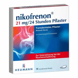 NIKOFRENON 21 mg/24 uur transdermale pleister, 14 stuks