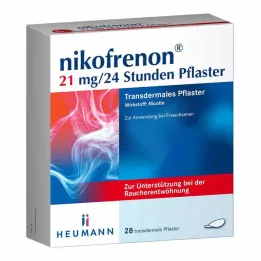 NIKOFRENON 21 mg/24 uur transdermale pleister, 28 stuks
