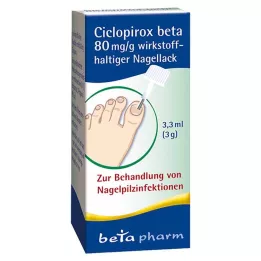 CICLOPIROX beta 80 mg/g werkzame stof nagellak, 3,3 ml