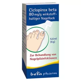 CICLOPIROX beta 80 mg/g werkzame stof nagellak, 6,6 ml