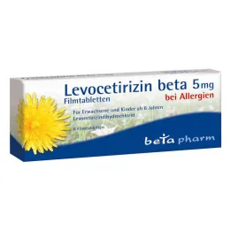 Levocetirizine bèta 5 mg filmomhulde tabletten (6 stuks)