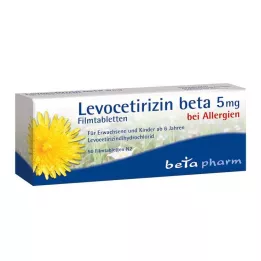 LEVOCETIRIZIN beta 5 mg filmomhulde tabletten, 50 stuks