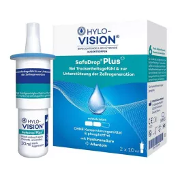 HYLO-VISION SafeDrop Plus oogdruppels, 2X10 ml