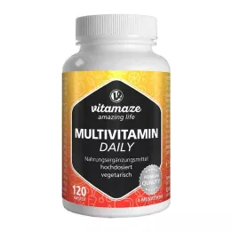 MULTIVITAMIN DAILY zonder jodium vegetarische capsules, 120 stuks