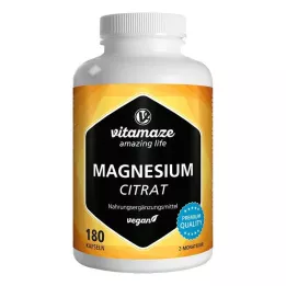 MAGNESIUMCITRAT 360 mg veganistische capsules, 180 stuks