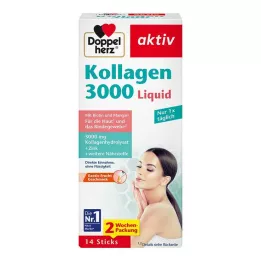 DOPPELHERZ Collageen 3000 vloeibare sticks, 14 stuks