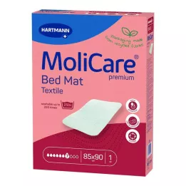MOLICARE Premium Bedmat Textiel 7 Druppels 85x90cm, 1 st