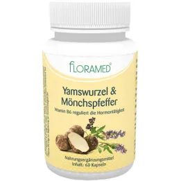 Yamwortel & Monnikspeper Gebloemde Capsules (60 stuks)