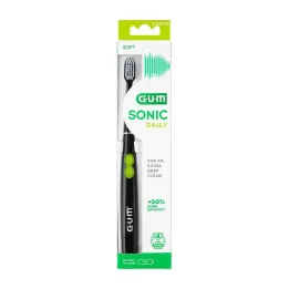 GUM Sonic Daily Sound Toothbrush Black, 1 st