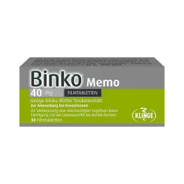 BINKO Memo 40 mg Film -gecoate tablets, 30 st