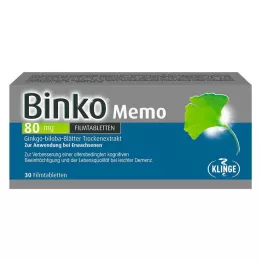 BINKO Memo 80 mg Film -gecoate tablets, 30 st