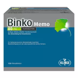 BINKO Memo 80 mg Film -gecoate tablets, 120 st