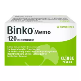 BINKO Memo 120 mg filmomhulde tabletten, 60 stuks