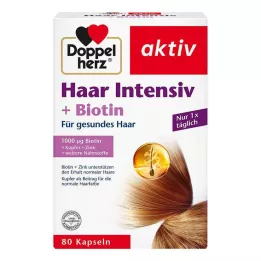 DOPPELHERZ Haar Intensief+Biotine Capsules, 80 stuks