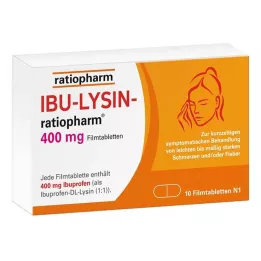 IBU-LYSIN-ratiopharm 400 mg filmomhulde tabletten, 10 stuks