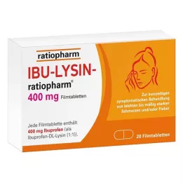 IBU-LYSIN-ratiopharm 400 mg filmomhulde tabletten, 20 stuks