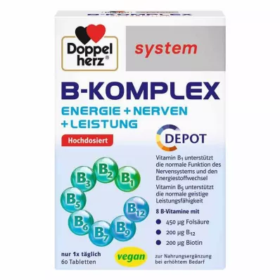 DOPPELHERZ B-complex systeem tabletten, 60 stuks