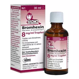 BROMHEXIN Hermes Arzneimittel 8 mg/ml druppels, 30 ml