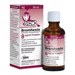 BROMHEXIN Hermes Arzneimittel 8 mg/ml druppels, 50 ml