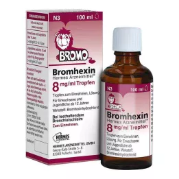 BROMHEXIN Hermes Arzneimittel 8 mg/ml druppels, 100 ml