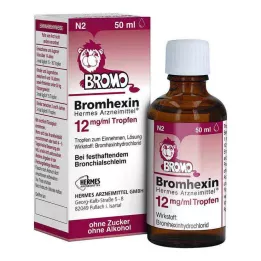 BROMHEXIN Hermes Arzneimittel 12 mg/ml druppels, 50 ml