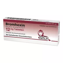 BROMHEXIN Hermes Arzneimittel 12 mg tabletten, 50 stuks