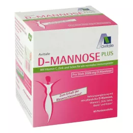 D-MANNOSE PLUS 2000 mg Sticks met vitaminen en mineralen, 60X2.47 g