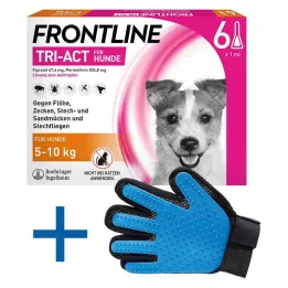 FRONTLINE Tri-Act oplossing voor spotting voor honden 5-10 kg, 6 st