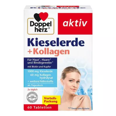 DOPPELHERZ Silica+Collageen Tabletten, 60 stuks DOPPELHERZ Silica+Collageen Tabletten, 60 stuks
