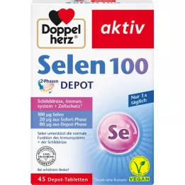 DOPPELHERZ Selen 100 2 fasen Depot Tablets, 45 st