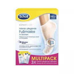 SCHOLL Intensief voedend voetmasker in sokken, 3X2 stuks