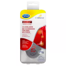SCHOLL 3/4 Voegt hiel en pijn in 37-39.5, 1x2 st