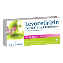 Levocetirizine Fairmed 5 mg filmomhulde tabletten (10 stuks)