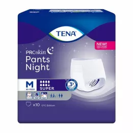 TENA PANTS nacht super M wegwerpbroekjes, 10 stuks