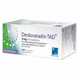 DESLORATADIN TAD 5 mg filmomhulde tabletten, 100 stuks