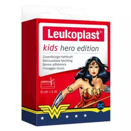 LEUKOPLAST kinderen gips held Wonder Woman 6 cmx1m, 1 st