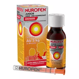 NUROFEN Junior koorts- en pijnsiroop aardbei 40 mg/ml, 150 ml