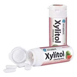 MIRADENT Xylitol Kauwgom Watermeloen, 30 stuks