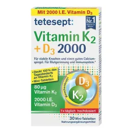 Tetesept Vitamine K2+D3 2000 tabletten (30 stuks)