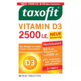 TAXOFIT Vitamine D3 2500 I.E. tabletten, 50 stuks