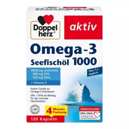 DOPPELHERZ Omega-3 Zeevisolie 1000 Capsules, 120 stuks