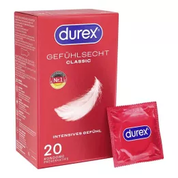 DUREX Gefühlsecht klassieke condooms, 20 stuks