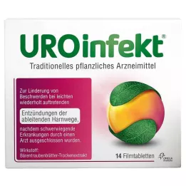 UROINFEKT 864 mg filmomhulde tabletten, 14 stuks