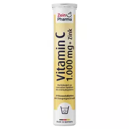 VITAMIN C 1000 mg+Zink bruistabletten, 20 stuks