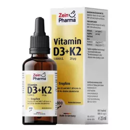VITAMIN D3+K2 MK-7 druppels voor oraal gebruik, hoge dosering, 25 ml