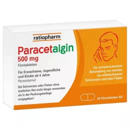 PARACETALGIN 500 mg filmomhulde tabletten, 20 stuks