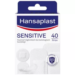 HANSAPLAST Gevoelige pleister hypoallergene strips, 40 stuks
