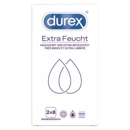 DUREX Extra vochtige condoom Double Pack, 2x8 st